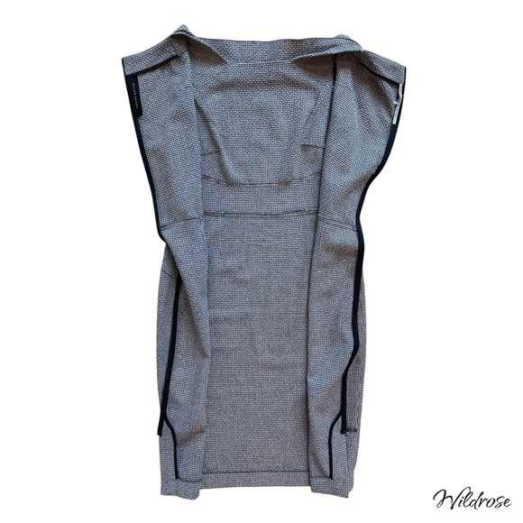 ✨ Roland Mouret Virgin Wool Houndstooth Sheath Dress – Size 8 ✨ - Picture 13 of 17